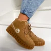 Femme No Name Baskets^-Play Mid Nuts/Gold