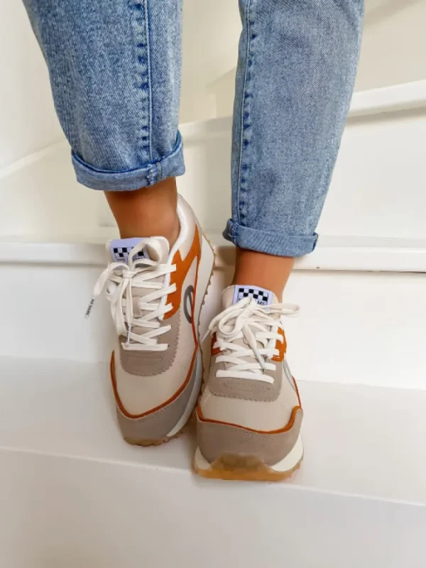 Femme No Name Baskets^-Punky Jogger Abricot/