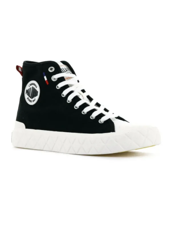 Femme Palladium Bottines^Palla Ace Canvas Mid Black-