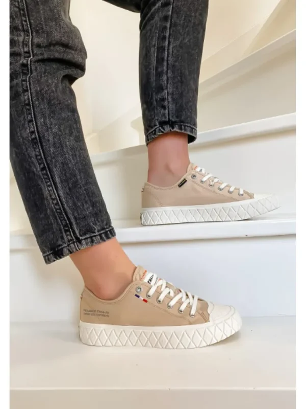 Femme Palladium Baskets^Palla Ace Canvas Nude Light-