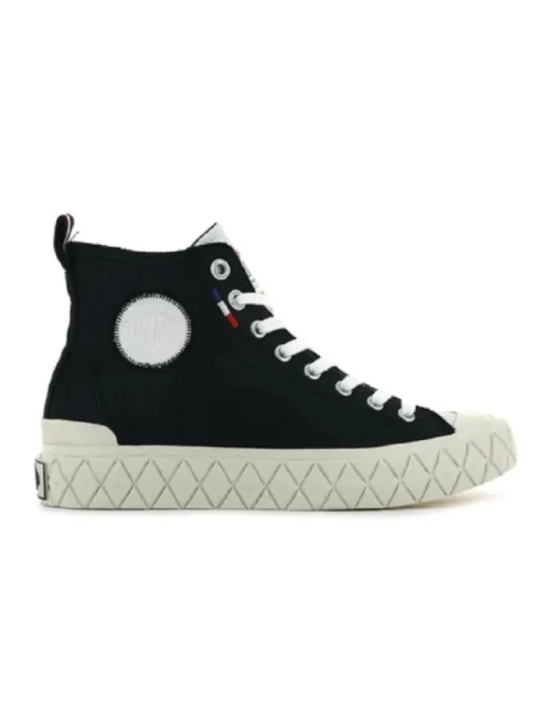 Femme Palladium Baskets^Palla Ace Mid Cuir Black-