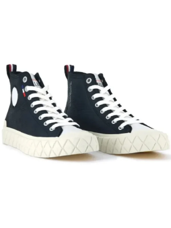 Femme Palladium Baskets^Palla Ace Mid Cuir Black-