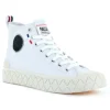 Femme Palladium Baskets^Palla Ace Mid Cuir White-