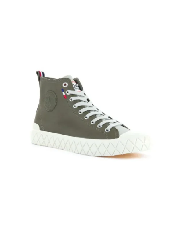 Femme Palladium Baskets^Palla Ace Mid Leather Dusky Green-