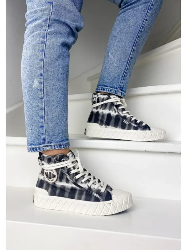 Femme Palladium Baskets^Palla Ace Mid Tiedye Black-