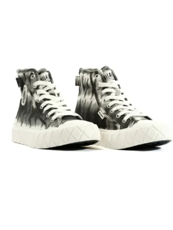 Femme Palladium Baskets^Palla Ace Mid Tiedye Black-