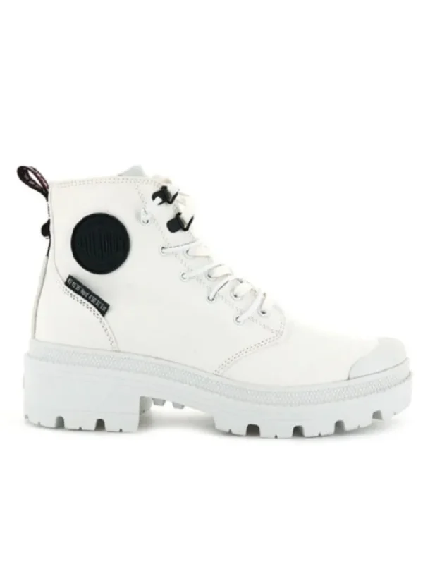 Femme Palladium Bottines^Pallabase Metro Star White-