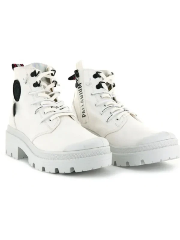 Femme Palladium Bottines^Pallabase Metro Star White-