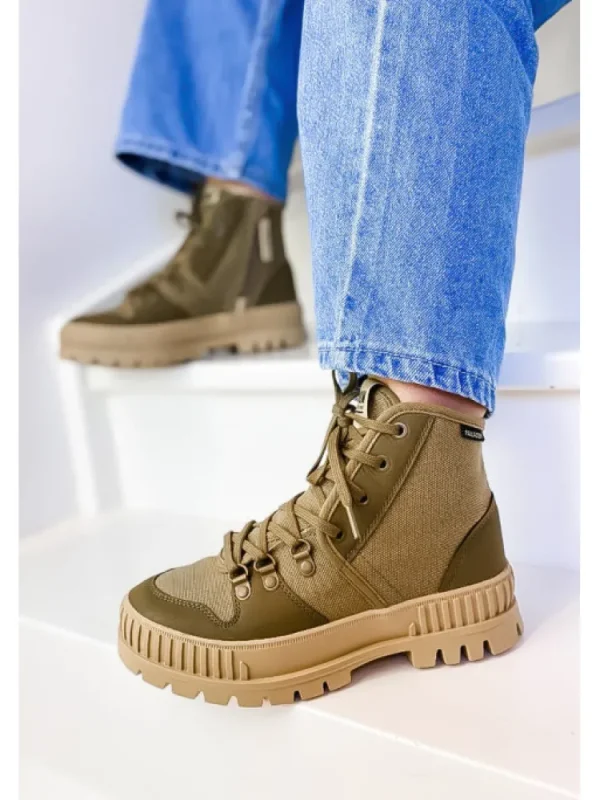 Femme Palladium Bottines^Pallashock Hiker Olive-