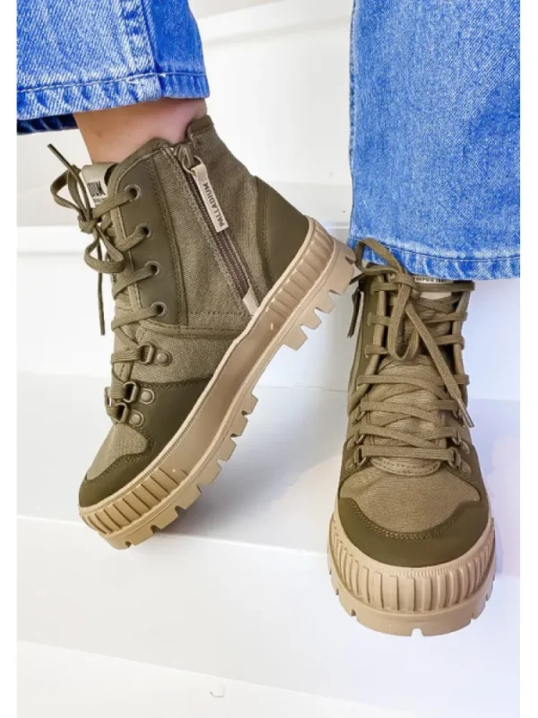 Femme Palladium Bottines^Pallashock Hiker Olive-