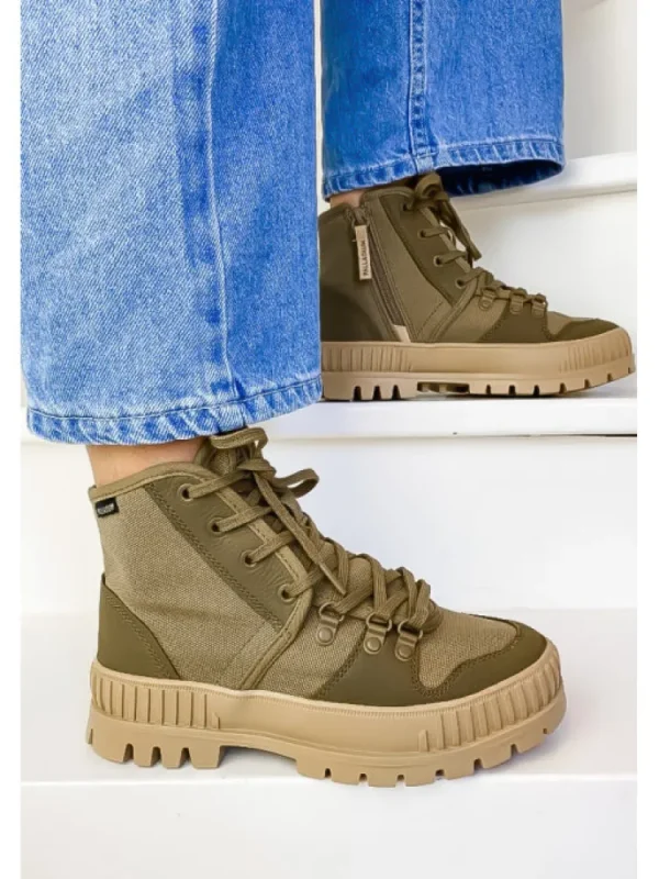 Femme Palladium Bottines^Pallashock Hiker Olive-