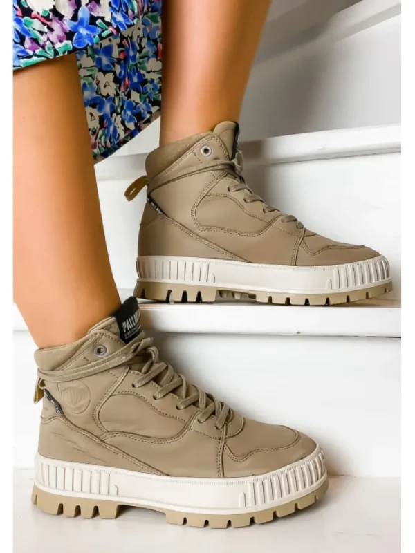 Femme Palladium Bottines^Pallashock Hiker Stucco-