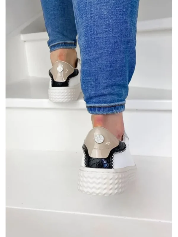 Femme Palladium Baskets^Pallatempo 04 White/Leopard-