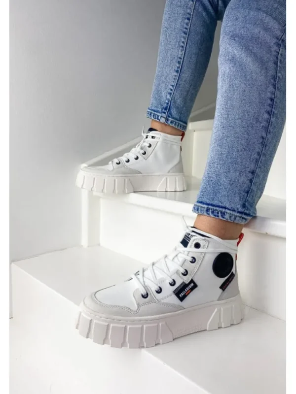 Femme Palladium Bottines^Pallatower Hi Star White-