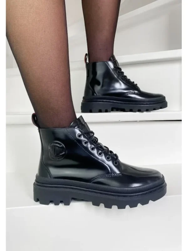Femme Palladium Bottines^Pallatrooper Hi-1 Black-
