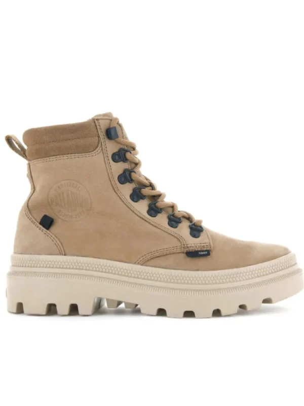 Femme Palladium Bottines^Pallatrooper Hiker Nubuck Tan-