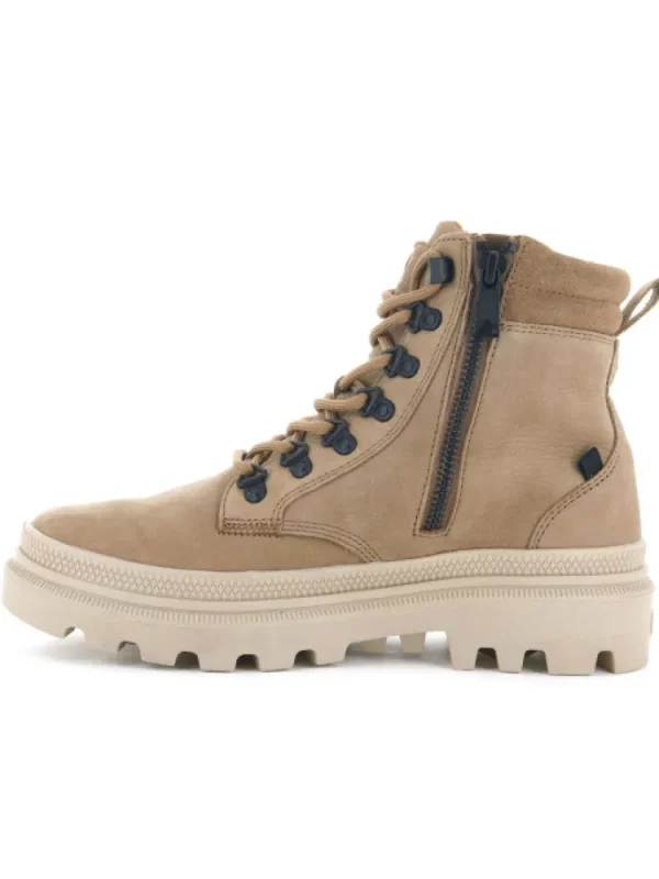 Femme Palladium Bottines^Pallatrooper Hiker Nubuck Tan-