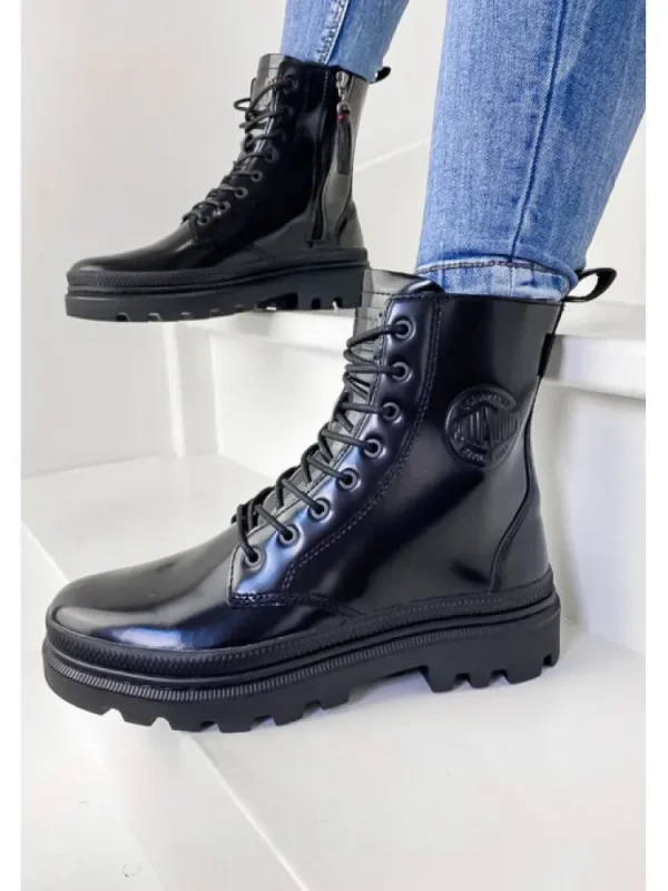 Femme Palladium Bottines^Pallatrooper Off-1 Black-