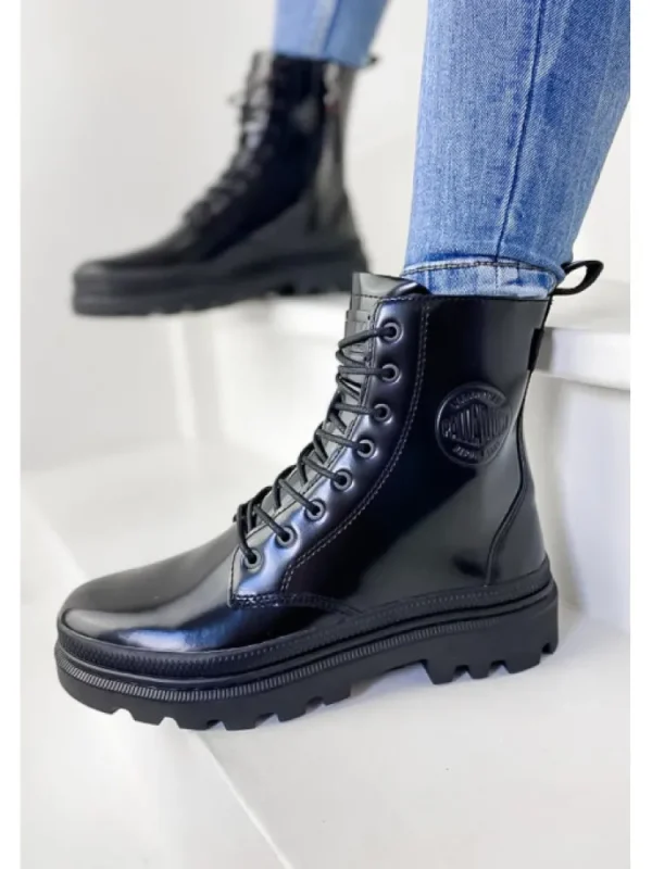 Femme Palladium Bottines^Pallatrooper Off-1 Black-