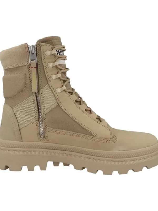 Femme Palladium Bottines^Pallatrooper Tactical Caramel-
