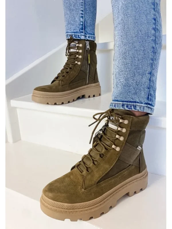 Femme Palladium Bottines^Pallatrooper Tactical Olive-