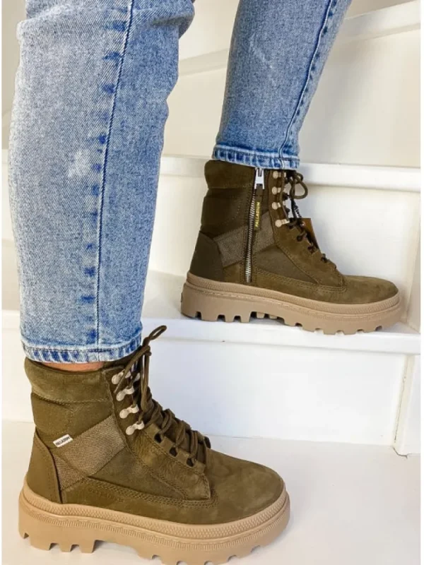 Femme Palladium Bottines^Pallatrooper Tactical Olive-