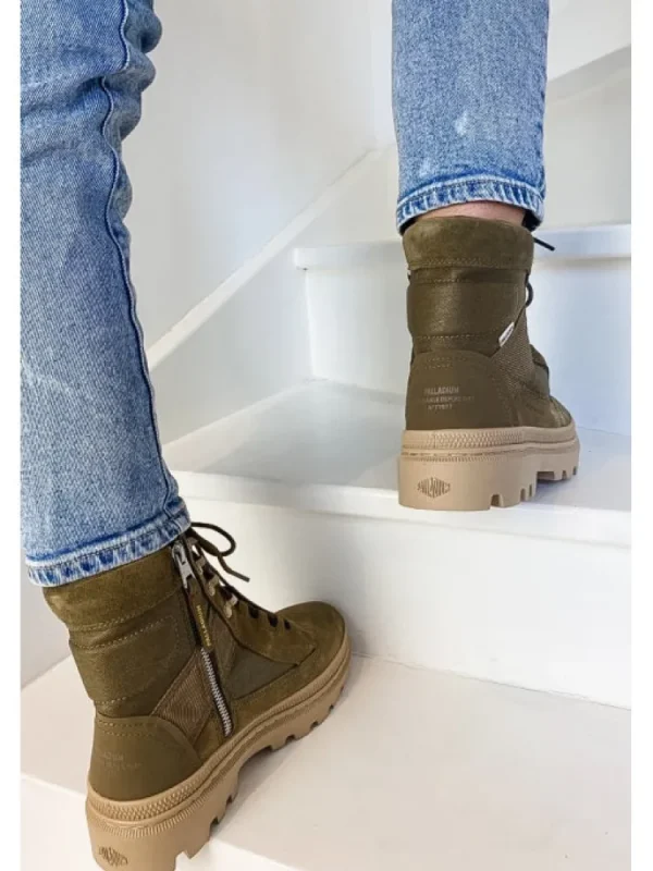 Femme Palladium Bottines^Pallatrooper Tactical Olive-