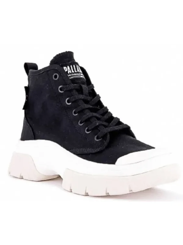 Femme Palladium Bottines^Pallawave Black/Marshmallow-