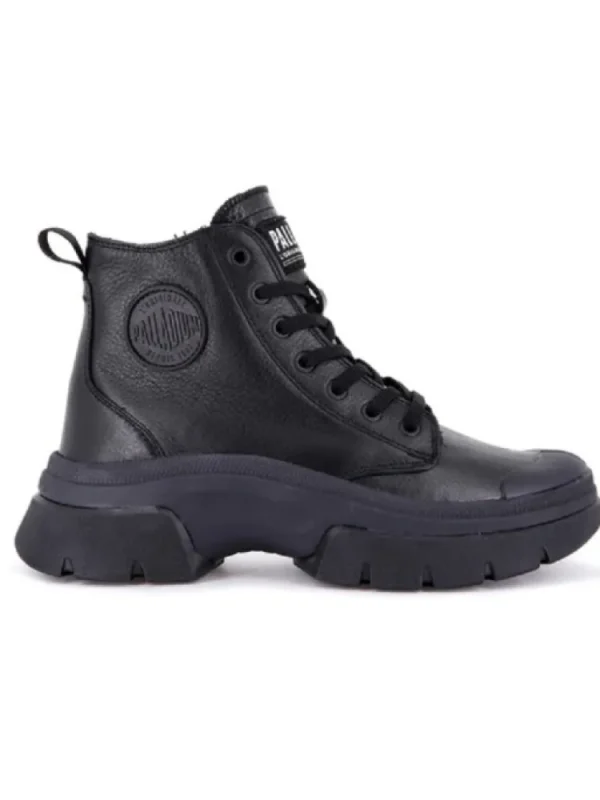 Femme Palladium Bottines^Pallawave Cuir Black-