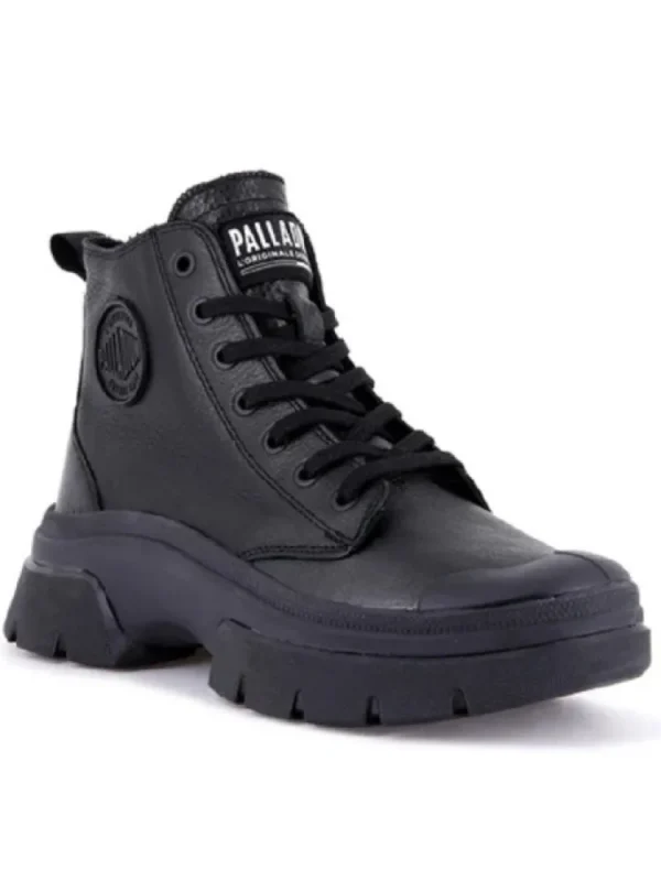 Femme Palladium Bottines^Pallawave Cuir Black-