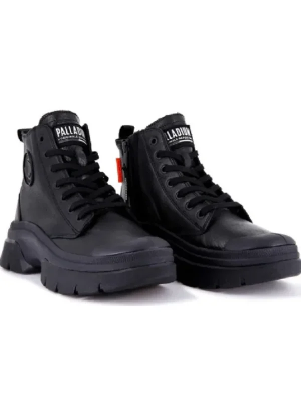 Femme Palladium Bottines^Pallawave Cuir Black-