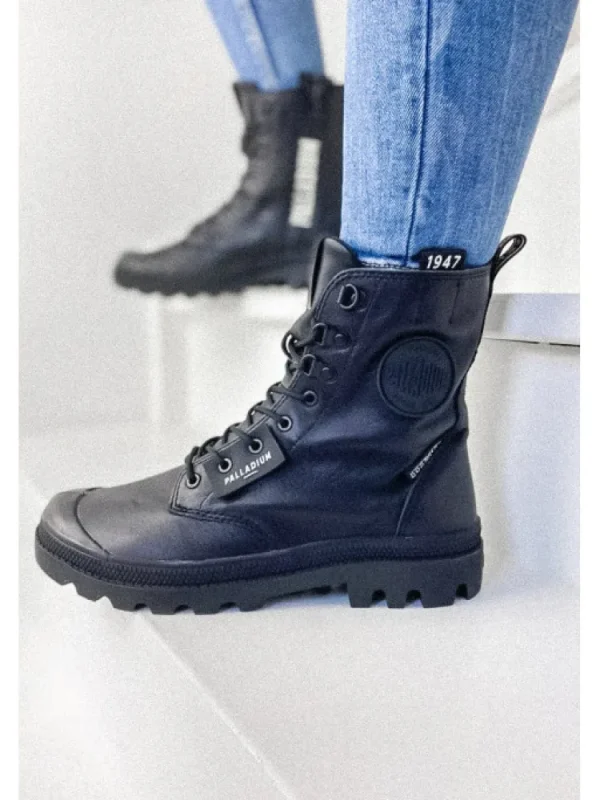 Femme * Bottines^Pampa Legion Offlab Leather Black-Palladium