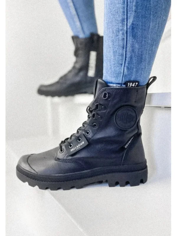 Femme * Bottines^Pampa Legion Offlab Leather Black-Palladium