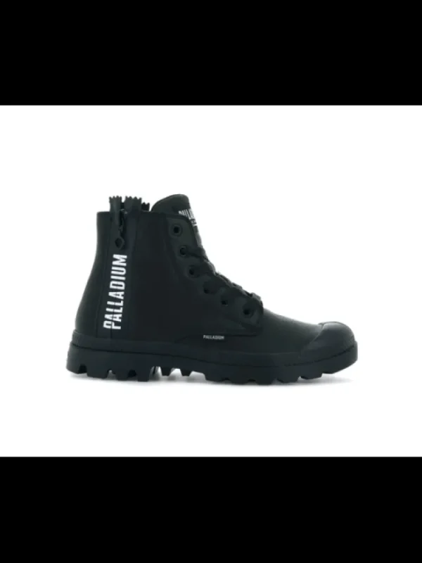 Femme * Bottines^Pampa Ubn Zips Leather Black-Palladium