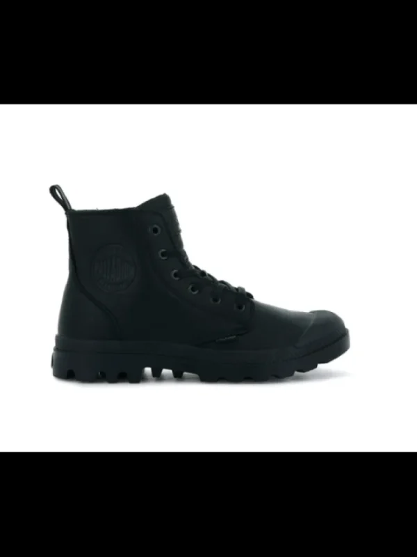 Femme * Bottines^Pampa Zip Leather Ess Black-Palladium