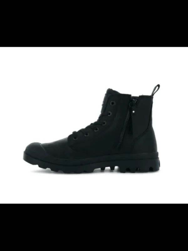 Femme * Bottines^Pampa Zip Leather Ess Black-Palladium