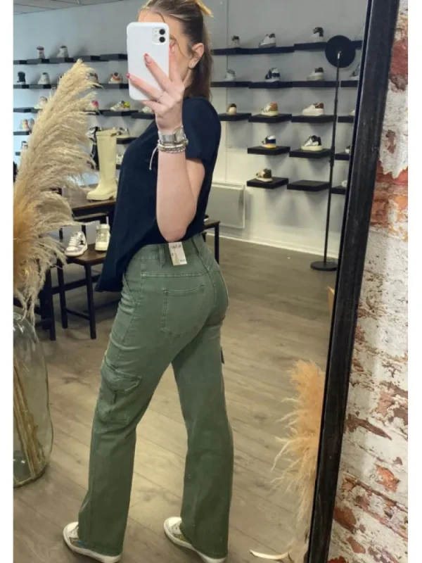 Femme * Pantalons^Pantalon Cargo Kaki