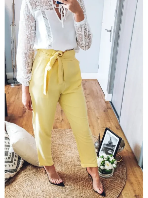Femme * Pantalons^Pantalon Jaune Istanbul