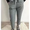 Femme * Pantalons^Pantalon Taille Haute Gris "Glasgow"
