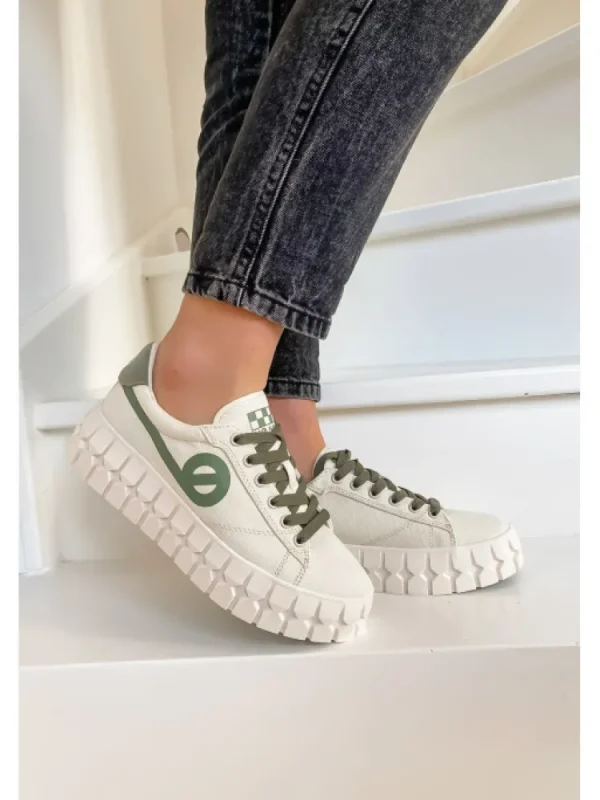Femme No Name Baskets^Play Sneaker Dove/Tilleul-