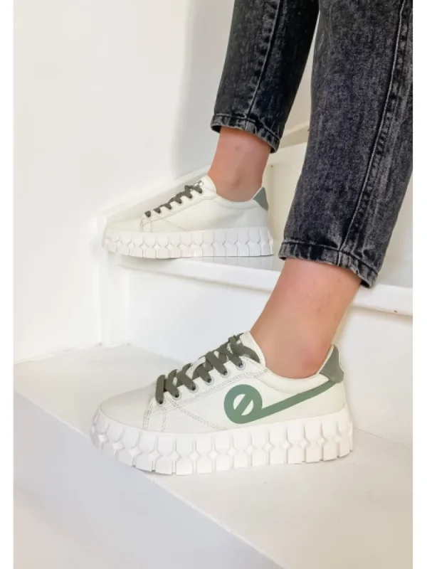 Femme No Name Baskets^Play Sneaker Dove/Tilleul-