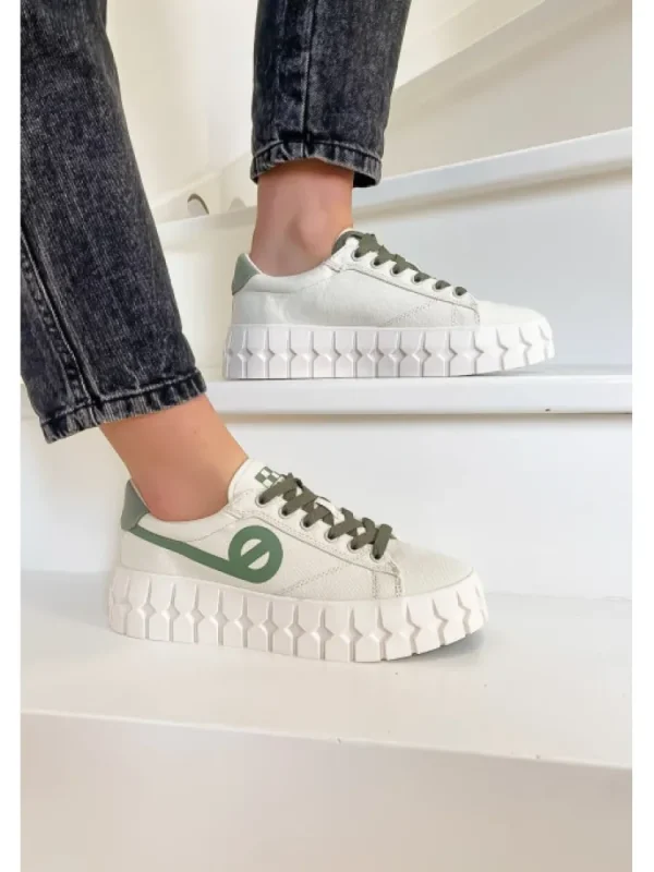 Femme No Name Baskets^Play Sneaker Dove/Tilleul-