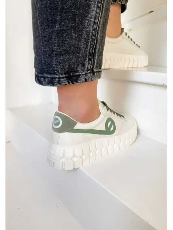 Femme No Name Baskets^Play Sneaker Dove/Tilleul-