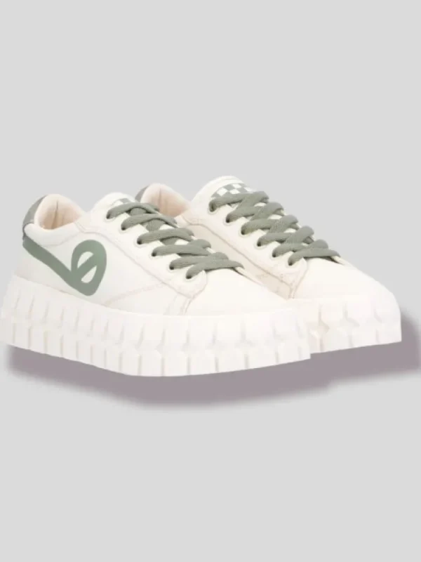 Femme No Name Baskets^Play Sneaker Dove/Tilleul-