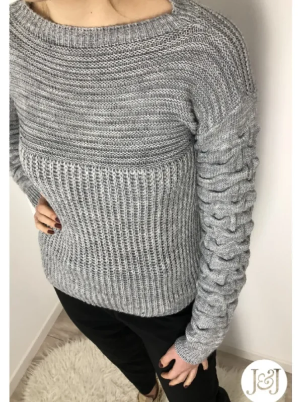 Femme * Pulls Et Gilets^Pull A Mailles Gris « Zurich »