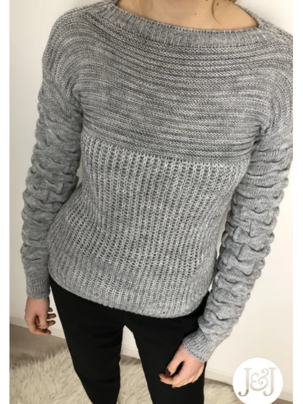 Femme * Pulls Et Gilets^Pull A Mailles Gris « Zurich »