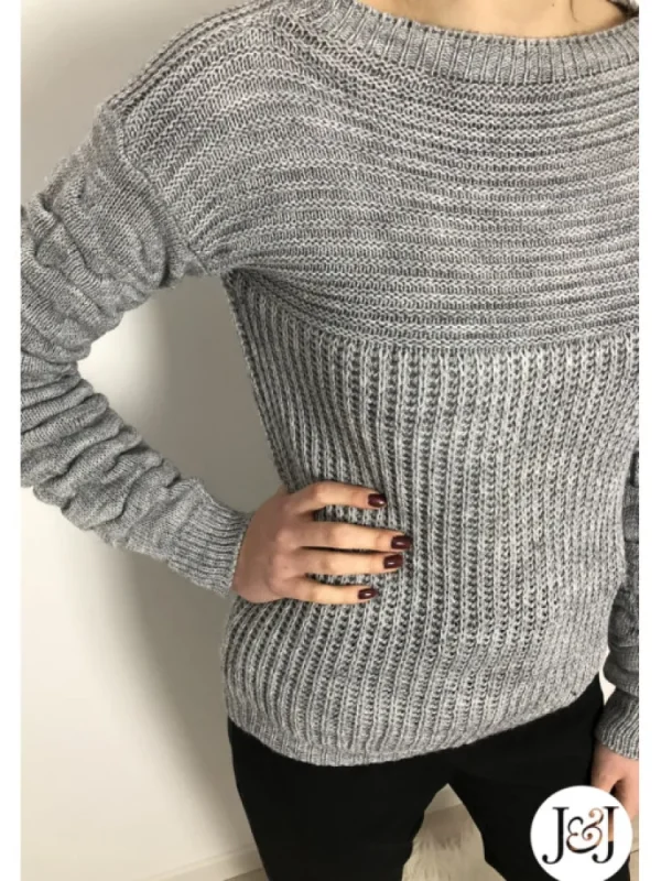 Femme * Pulls Et Gilets^Pull A Mailles Gris « Zurich »