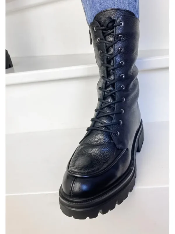 Femme Reqins Bottines^Rangers Dimitra Cuir Graine
