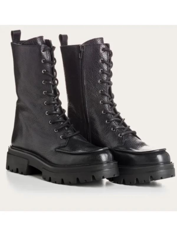 Femme Reqins Bottines^Rangers Dimitra Cuir Graine