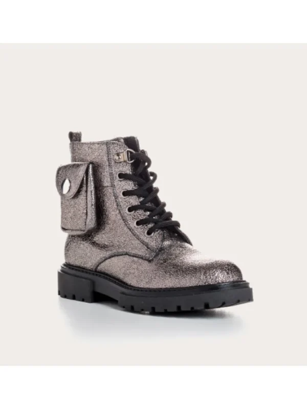Enfants Reqins Bottes & Bottines^Rangers Fille Tipik Metal Plomb-